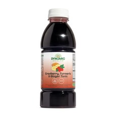 Dynamic Health Cranberry Turmeric and Ginger Tonic Dynamic Health 크랜베리 강황 및 생강 토닉 인증된 유기농 천연 항산화, 473ml, 1개