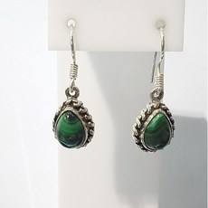 말라카이트원석귀걸이