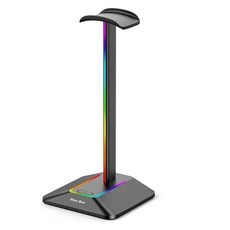 RGB 게임용 헤드폰 스탠드 10 조명 효과 헤드셋 거치대 C타입 USB 포트 포함 데스크탑 이어폰 행어 랙 PC 액세서리, [01] A, 1) A