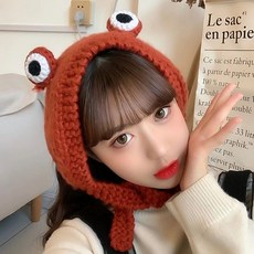 개구리니트모자