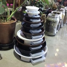 ♤market보물섬TI화분받침대 태원 원형 바퀴5호 내경320 이동화분받침 화분받침 원형화분받침대 원형화분받침 화분대부재시♤문자요망♤부재시♤문자요망♤, 옵션_옹기색(우레탄 바퀴 4개 포함)