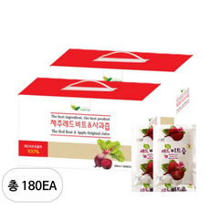 제주레드비트 사과즙, 100ml, 180개