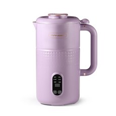 두유제조기 믹서기겸용 이유식 소이 220v 두유 메이커 스마트 블렌더 전기 과즙 다기능, 600ml 보라색, 에게