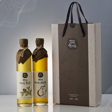 굿소일즈 천연 발효 숙성 마시는 사과 솔잎 식초 음료베이스 세트 (1000ml), 1세트, 1L