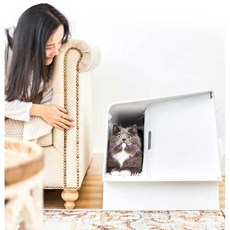 펫킷 화장실 고양이 변기 가정용 탈취 밀폐 쓰레기통, 1개
