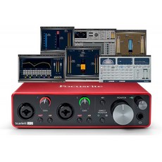 포커스라이트 스칼렛 2i2(3세대) USB 오디오 인터페이스와 웨이브 음악가 2 및 아이조토프 모비우스 필터 번들:, 단일옵션