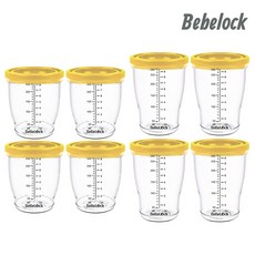 베베락 엘파 밀폐 이유식용기 240ml 4P +280ml 4P, 엘파민트그린(240ml 4P+280ml 4P), 1개
