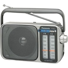 파나소닉 휴대용 AM/FM 라디오 배터리 작동 아날로그 AC 전원 실버(RF-2400D) - 파나소닉cdp