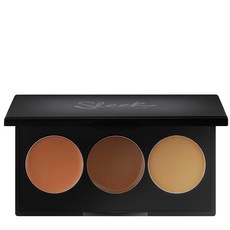 Sleek Make Up 미디엄 다크 스킨톤 메이크업 컨실러 코렉터 세팅 파우더 팔레트, 1개, 사진참조