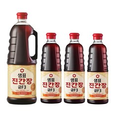 샘표 진간장 금F3 1.8L 1개+500ml 3개, 1개