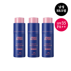 꽃을든남자 SPF35 PA++ 남성전용 비비크림 맨즈밤 30ml 남자 남성 비비 BB CC 커버 톤업 자외선 차단 크림 (밝은 피부/어두운피부 2타입), 3개, 보통피부용