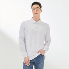 체이스컬트[경산 NC] 봄 깔끔 단정한 남성 피케 카라 긴팔 티셔츠 DDZK5150