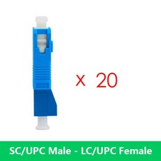 SC 수-LC 암 단일 모드 하이브리드 광학 어댑터 광섬유 변환기 센서용 교체 5 개 1020, 09 20 x SCUPC LCUPC, 09 20 x SCUPC LCUPC