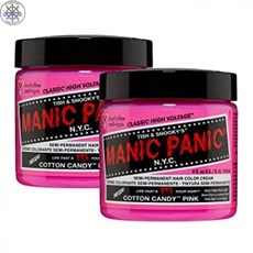 [ MANIC PANIC ] 매니닉 패닉 코튼 사탕 핑크 머리 염색 2 팩, 1개, One Color_One Size
