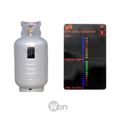 LPG 가스통 잔량 체크 마그네틱 자석 잔여량 표시 라벨, 1개