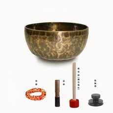 네팔 수제 부처님 사운드 볼 전문 힐링 악기 오리지널 티베트 그릇 명상 액세서리 용품, 1개, 20CM