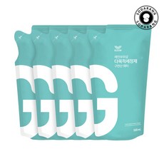 리보우 다목적세정제 구연산 워터 리필 5개, 1세트, 2.5L