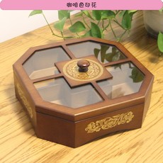 그릇 나무구절판 고급한정식 나무 접시 웨딩 이바지 트레이 소분함 스시 한과