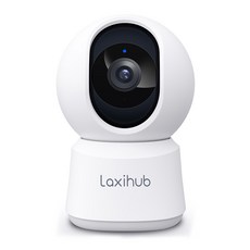 Laxihub 락시허브 홈갬 P2 1080P FHD 회전형 WIFI 실내 감시카메라 스마트 팬 틸트 홈카메라 가정용 CCTV 보안카메라 육아캠 펫캠, 홈캠, 추가상품 없음