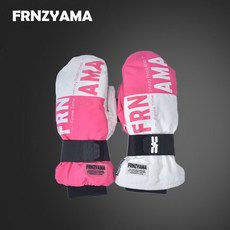 FRNZYAMA 스키 장갑 조각 미끄러운 풀 팜 웨어러블 케블라 방수 및 따뜻한 비용 효율적인 겨울 스노우 보드 트렌드, 흰색 빨간색