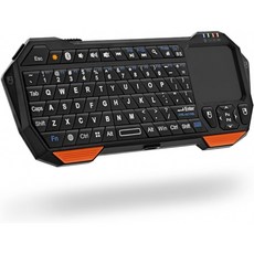 Fosmon Mini Bluetooth 키보드(QWERTY Keypad) 무선 휴대용 경량 터치패드 Apple TV PS4 스마트폰 등과 함께 작동: 컴퓨터, 단일옵션, 단일옵션