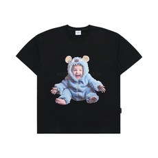 [백화점상품] 아크메드라비반팔티 BABY FACE MONSTER SHORT SLEEVE T-SHIRT BLACK