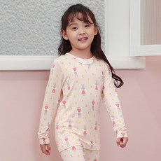 삐삐롱 [삐삐롱FW]슬리핑엔젤 모달스판 9부 상하세트