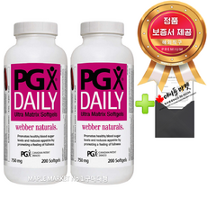 캐나다 웨버네추럴스 천연식욕억제제 PGX Daily 750mg+정품보증서 캐나다 직배송, 2통, 750mg 200정