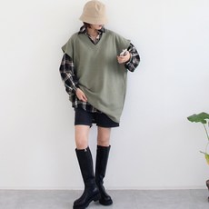 오버핏조끼
