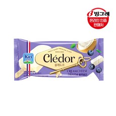 빙그레 끌레도르 크림치즈블루베리 바 12개 아이스크림, 85ml