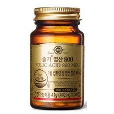 솔가 엽산 800, 100정, 6개