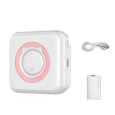 샤오미포토프린터 휴대용 미니 핸드폰사진인화기 라벨인화 인생네컷기계, 분홍색