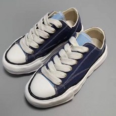 MMY 블루로우 캔버스 메종 미하라 야스히로 X 나이젤 카본 오리지널솔 오마주 스니커즈 NigelCabourn