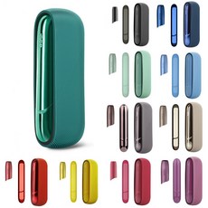오리지널 11컬러 실리콘 케이스 캡 IQOS 3 0 외장 케이스용 사이드 커버 풀 프로텍션 케이스 아이코스 3 액세서리 CD/DVD 플레이어 가방, 08 Black Grey