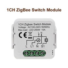 GIRIER-Tuya ZigBee 3.0 전등 스위치 모듈 스마트 DIY 차단기 1 2 3 4 Gang 지원 양방향 제어 알렉사 구글 홈으로 작동, Beige, Beige