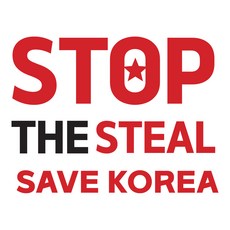 STOP THE STEAL 차량용 스티커 SAVE KOREA 캠페인 STS자동차 데칼 시트지, 1개, 레드B타입