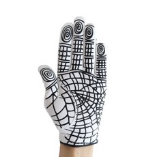 몽키그립 스파이더 실리콘 기능성 우중 미끄럼 방지 깨백 골프장갑 남성 여성 왼손 오른손, 블랙