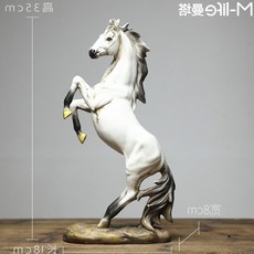 고급 조각 공예품 사무실 인테리어 말조각상, H타입