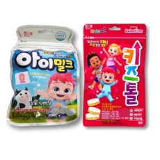 해태 아이밀크 30g 1 키즈톨 30g 1 (총2) 유아 사탕 캔디 껌, 3세트, 60g, 밀크
