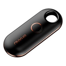 OLPAY-스마트 태그 GPS 트래커 분실 방지 키 체인 블루투스 파인더 장치 휴대 전화 알람 양방향 인공물, 검은색, 1개