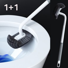 에디룸 커브 화장실 변기 청소솔, 그레이, 2개