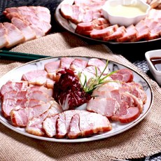 [글램쿡] 냉장 훈제 삼겹살 슬라이스 1kg, 훈제 삼겹 슬라이스 1kg, 1개