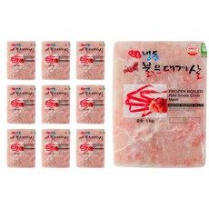 국내산 붉은 대게살 파지 1kg 내용량 700g 식자재 대량용 업소용 붉은 단 홍게살, 10개
