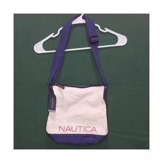 [관부가세포함] NauTica 노티카 캔버스 버킷 숄더백 조절 가능한 스트랩 포함 9인치 x 인디고 - 오야니스트랩