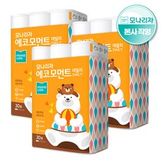 모나리자 에코모먼트 데일리 25M 30롤 3겹 화장지, 3개
