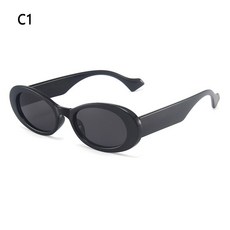 여성용 레오파드 안경 작은 타원형 선글라스 쉐이드 UV400, C1, other, 1개