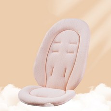 유모차 쿠션 범용 부드럽고 편안한 시트 매트 통기성 패드 두꺼운 코튼 유모차 매트리스 액세서리, [05] Pink egg shaped, 1개