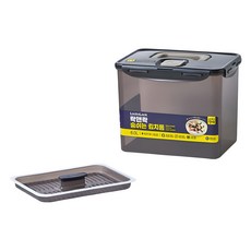 LocknLock 樂扣樂扣 會呼吸的泡菜容器 6L + 壓具組 深灰色 HPL827D, 1組