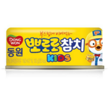 동원 뽀로로 키즈 참치 100g, 5개 - 뽀로로고등어