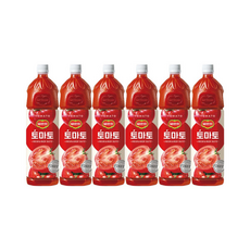 롯데칠성음료 델몬트 스테비아 토마토 주스, 1.5L, 6개